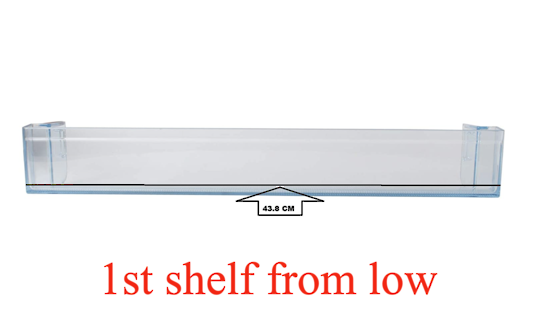 samsung fridge door Lowest  shelf  Against Veggie bin SR-255MLS, *07416a